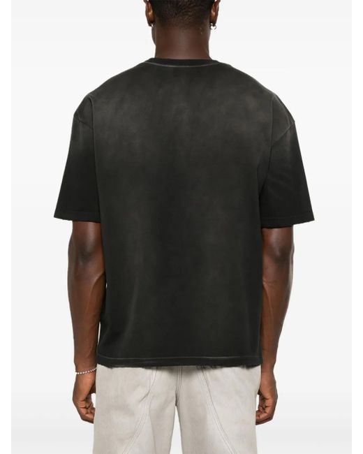 Amiri Black Oversized Theater Tee for men