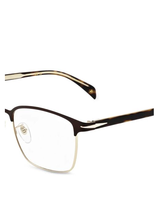 David Beckham White Rectangle-Frame Glasses for men
