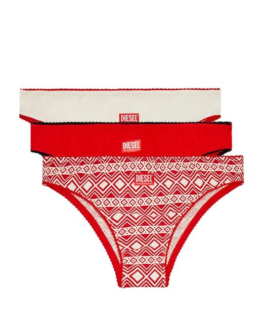 DIESEL Red Ufpn-Bonitas-X-Threepack Briefs