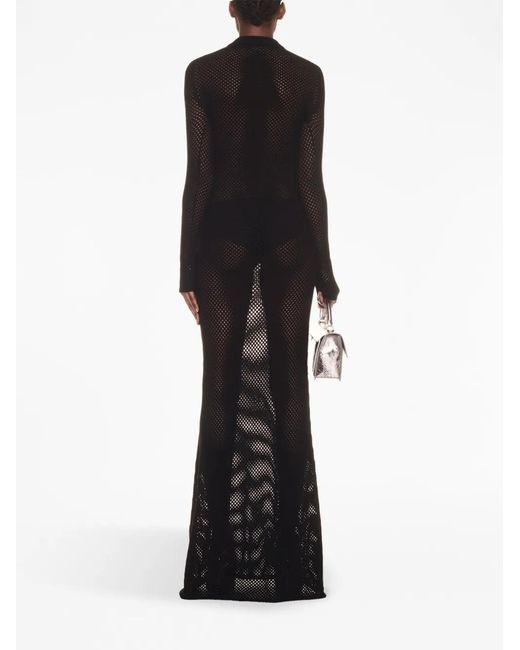 Off-White c/o Virgil Abloh レディース ブラック Netted マキシドレス