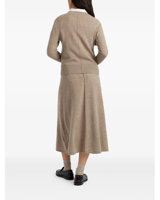 Chinti & Parker Natural Round-Neck Sweater