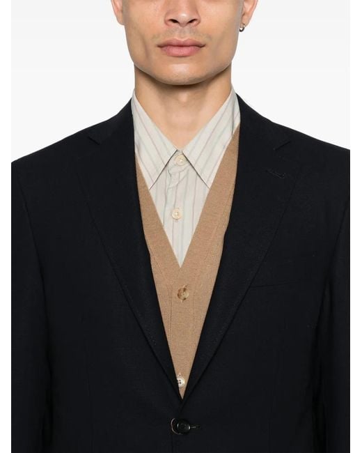 Canali Blue Wool Blazer for men