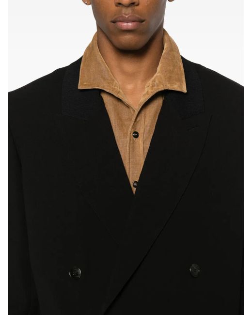 Nanushka Black Anselm Double-Breasted Blazer for men