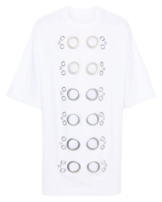 Givenchy T-Shirt mit Ösendetail in White für Herren