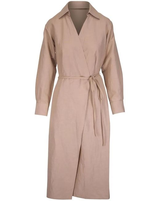 Vince Natural Wrapped Dress