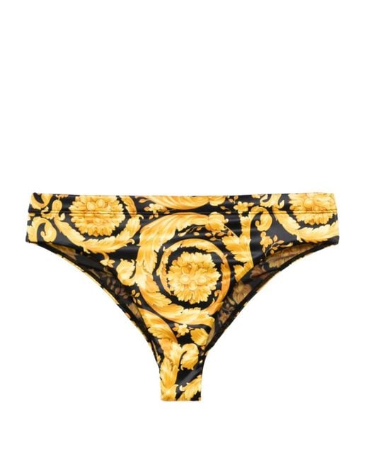 Versace Natural Barocco-Print Briefs