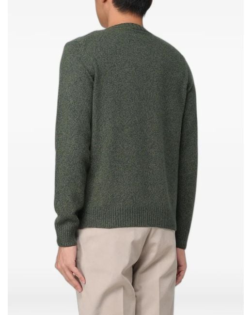 XC Green Crew-Neck Sweater for men