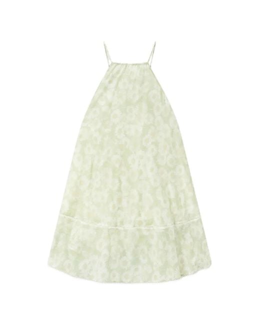 Stella McCartney White Robe Daisy Dos Nu À Fleurs