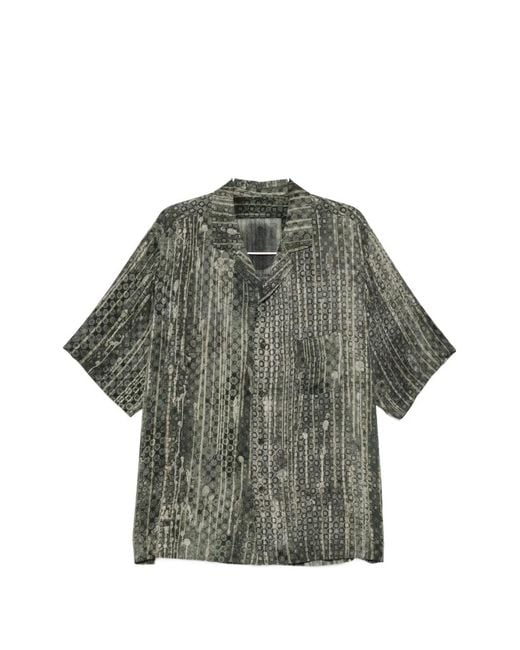Ziggy Chen Gray Printed Shirt for men
