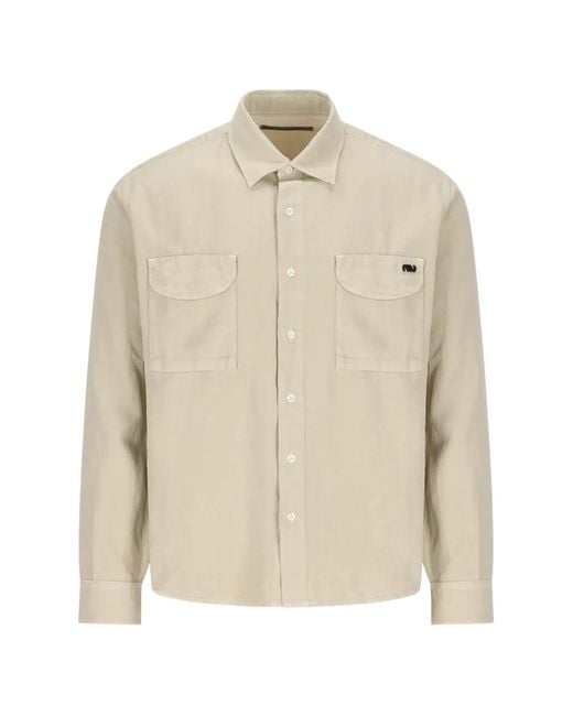Massimo Osti Studio Natural Chemise À Poche À Rabat for men