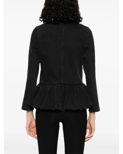 Chaqueta vaquera con peplum LIBEROWE de color Black