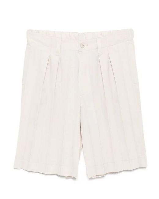Homme Plissé Issey Miyake Shorts Im Edge-Ensemble in White für Herren