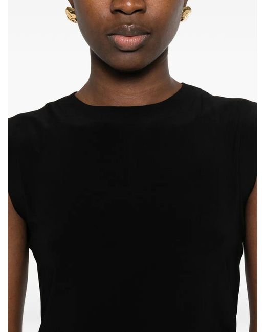 Norma Kamali Black Sleeveless Top