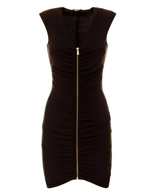 Just Cavalli シャーリング ドレス Black