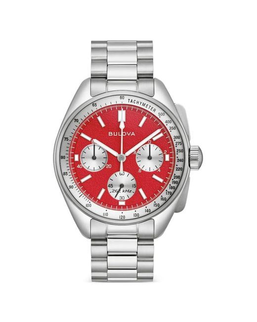 Bulova Gray Lunar Pilot 43.5Mm Watch for men