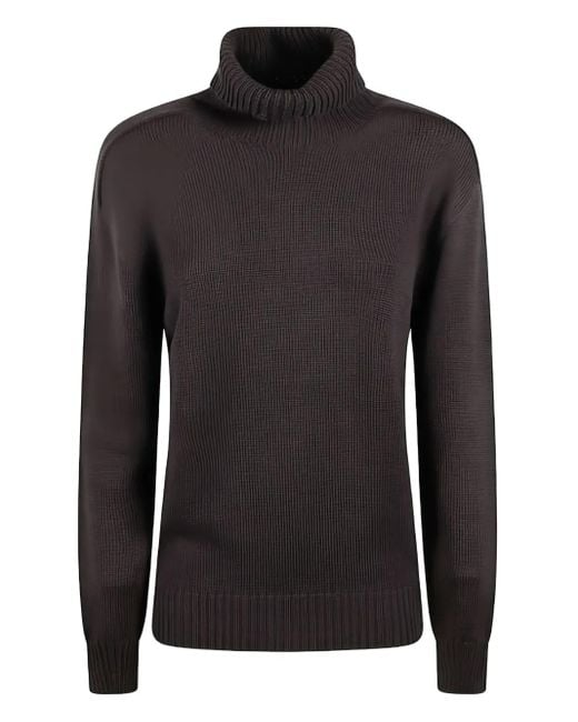 Tagliatore Black Wool Jumper for men