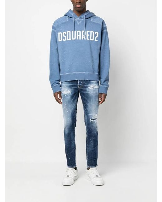 DSquared² Blue Sweaters for men
