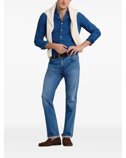 Hackett Blue Straight-Leg Jeans for men