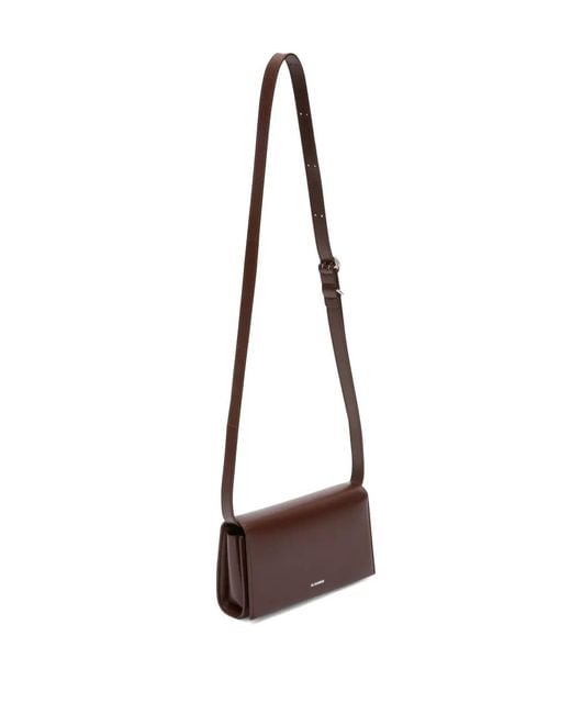 Jil Sander White Small All-Day Crossbody Bag