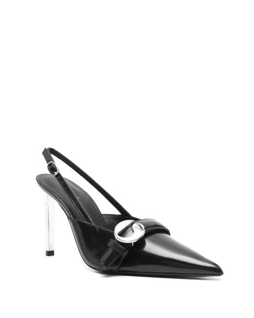 Coperni Black Pointed-Toe Slingback Pumps