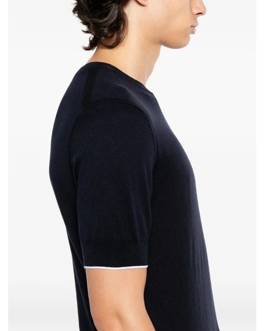 T-Shirt Newquay N.Peal Cashmere pour homme en coloris Black