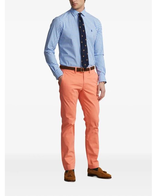 Polo Ralph Lauren Red Button Chino Trousers for men