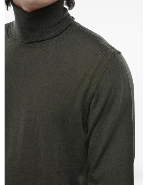 Paolo Pecora Gray Long-Sleeves Sweater for men