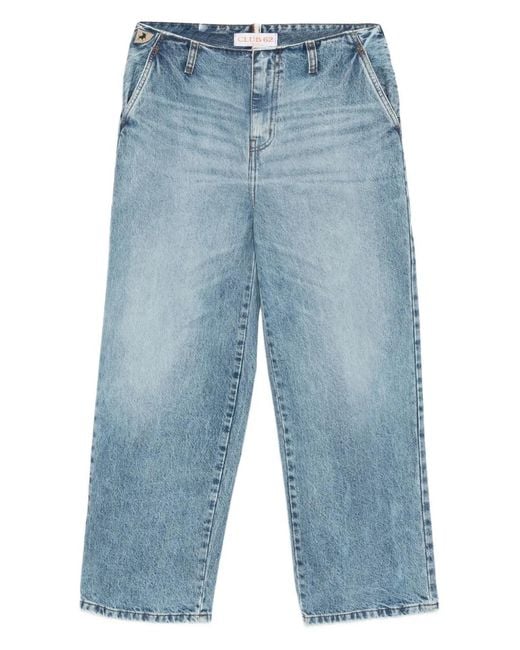 Lois Blue Button-Fly Jeans