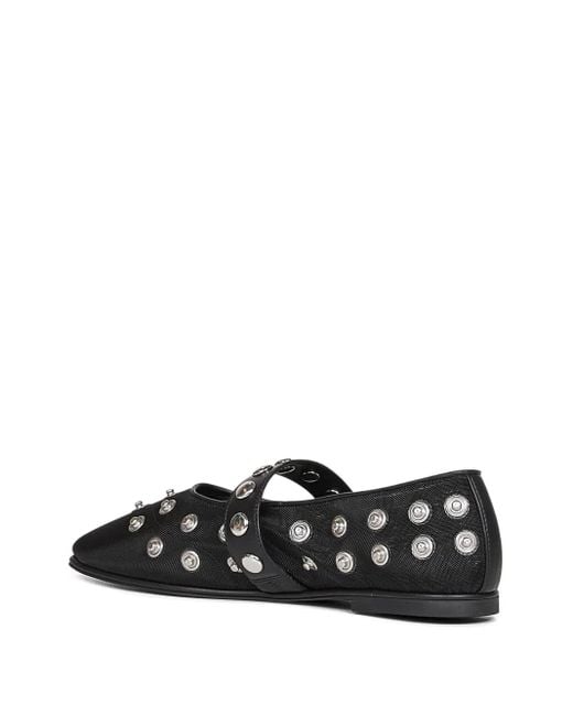 Stella McCartney Black Flat Shoes