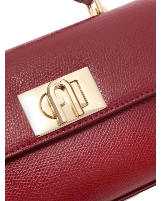 Furla Red Top-Handle Chain Mini Bag