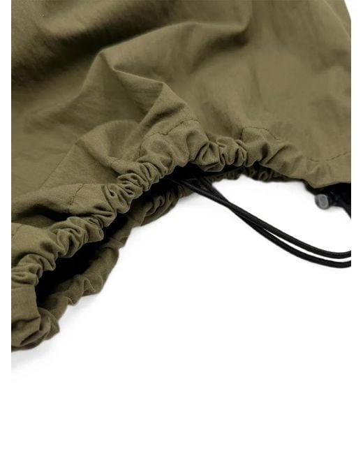 Mostly Heard Rarely Seen Green Oversized Drawstring Track Pants for men