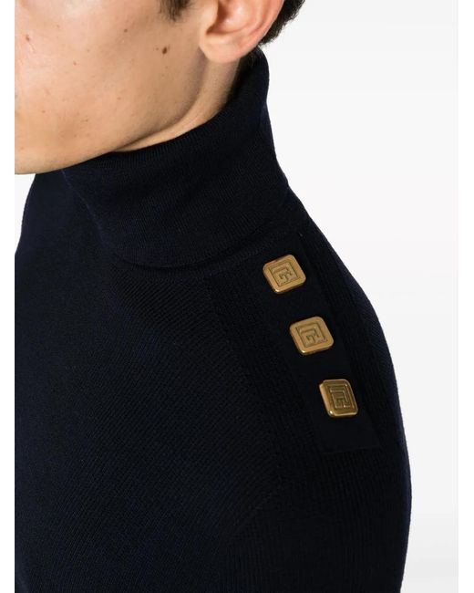 Balmain Blue Sweaters for men