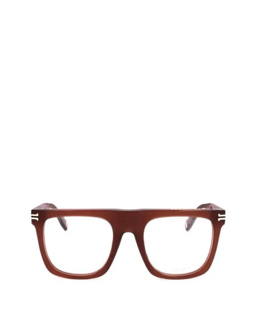 Marc Jacobs Brown Square-Frame Glasses