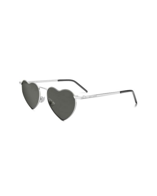 Saint Laurent Metallic Sonnenbrille in Herzform