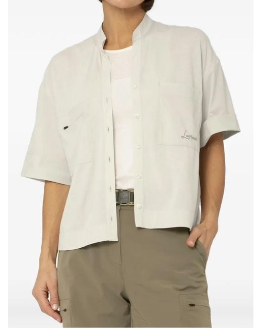 Lamunt Natural Chest-Pocket Buttoned Shirt