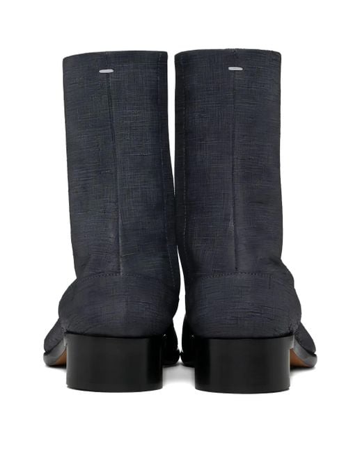 Maison Margiela Black 30Mm Tabi Ankle Boots for men