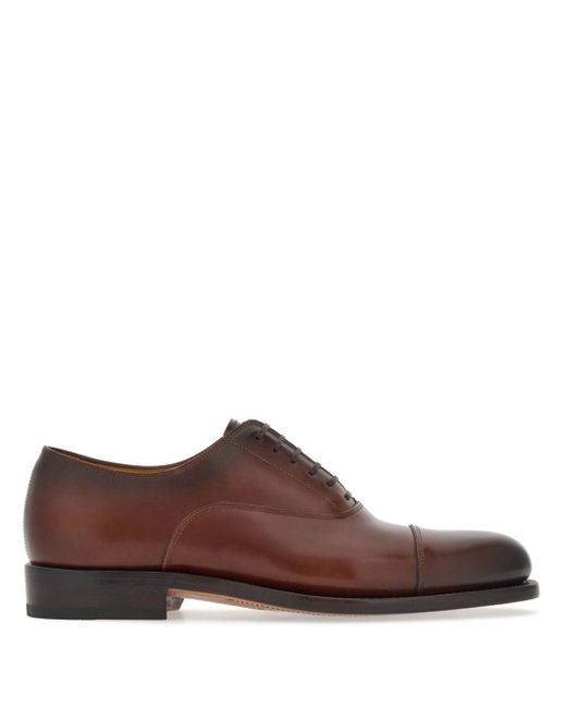 Ferragamo Oxford-Schuhe mit runder Kappe in Brown für Herren