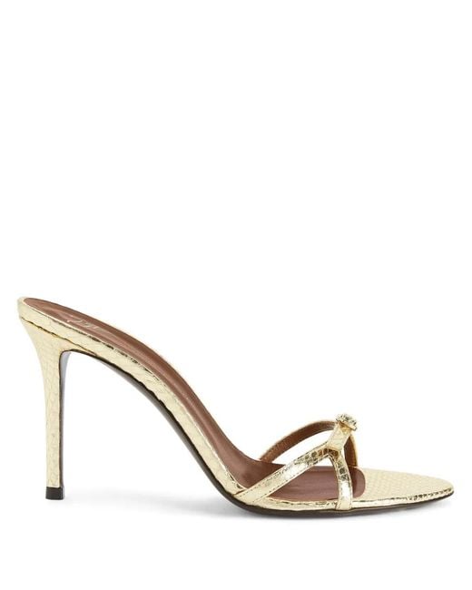 Giuseppe Zanotti Metallic 90Mm Ophelia Buckle Sandals