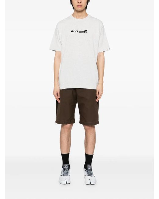 Aape By A Bathing Ape White Short Sleeves T-Shirt for men