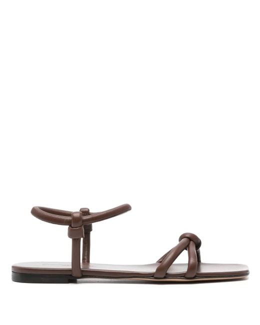 Gianvito Rossi Brown Juno Leather Sandals