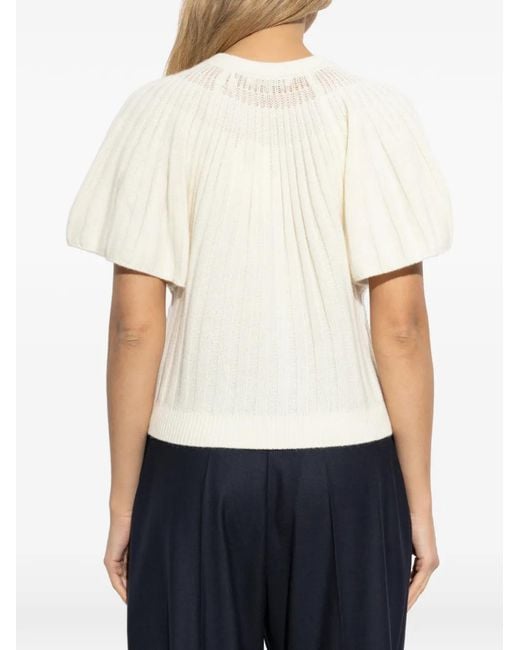 FRAME White Sleeveless Cardigan