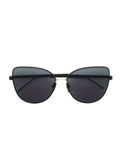 Thom Browne Sonnenbrille mit Cat-Eye-Gestell in Black für Herren