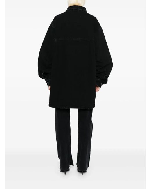 Entire studios Black Herculean Denim Jacket