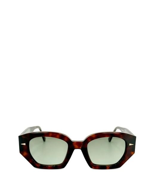 Ahlem Black Constantine Geometric-Frame Sunglasses