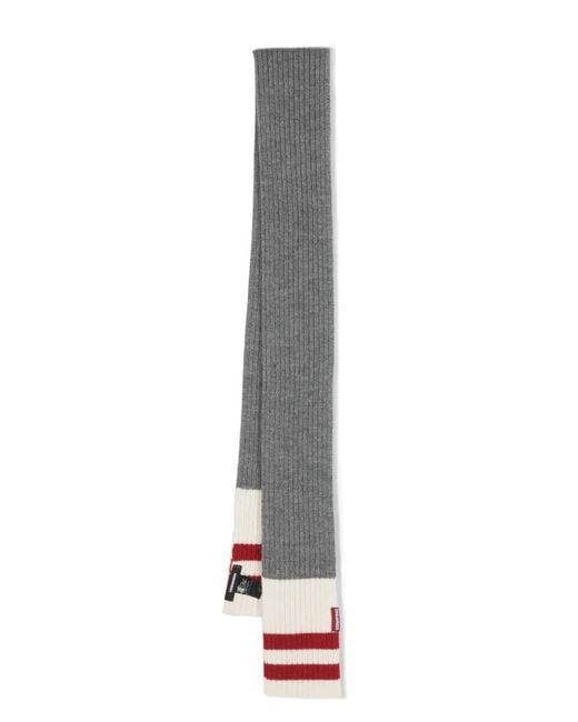 DSquared² White Knit Scarf Accessories for men