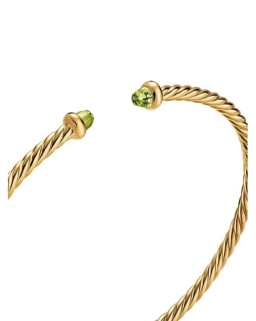 David Yurman White Micro Cablespira Flex Bracelet