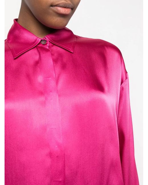 Blanca Vita Pink Oversized Mini Shirtdress