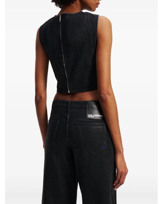 Karl Lagerfeld Black Top Jeans