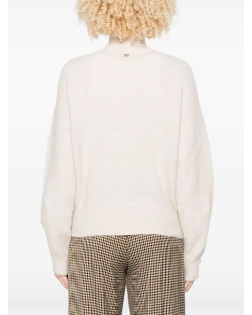 Aniye By Bow-embellished Zip-front Cardigan White
