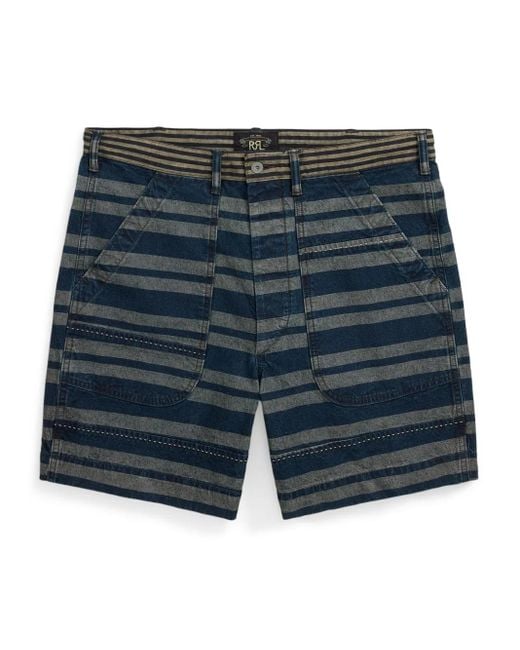RRL Blue Gavin Shorts for men